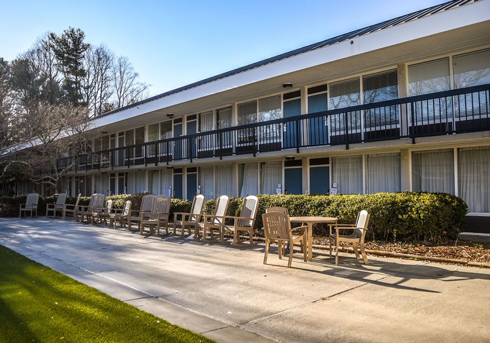 Our apartment building in Asheville, NC