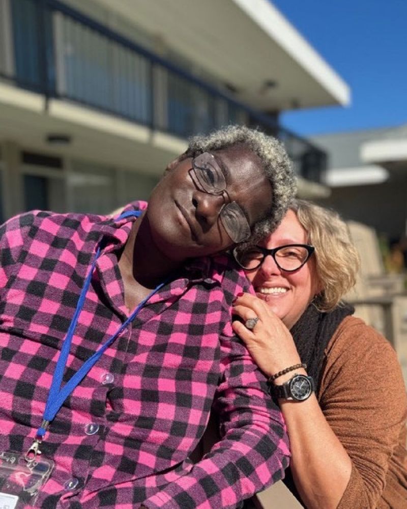 Homeward Bound client and volunteer