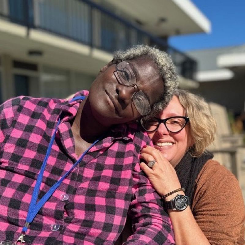 Homeward Bound client and volunteer